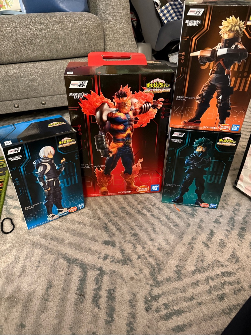 My Hero Academia World Heros Mission movie complete figure set